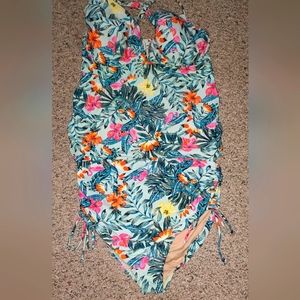 Swim By Cacique Woman's Floral 2 Piece Tankini Set LIKE NEW SZ 14